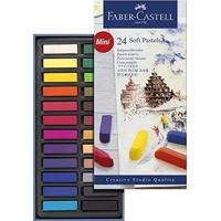 Faber Castell fc-128224 pastelkrijt halve lengte etui à 24 stuks - thumbnail