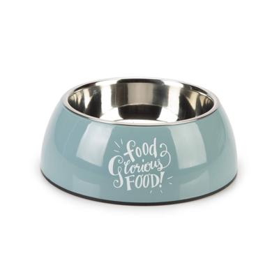 Hondenvoerbak Glorious blauw 22 cm