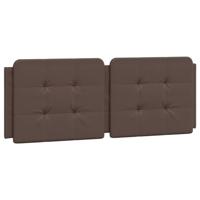 Bedframe met hoofdbord kunstleer bruin 120x200 cm - thumbnail