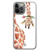 iPhone 12 (Pro) hybride hoesje - Giraffe - thumbnail