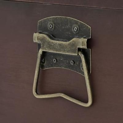 Schatkist met sloten 110x50x39,5 cm multiplex donkerbruin