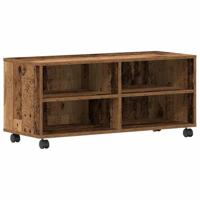 TV-kast Bruin 90 x 35 x 35 cm Bewerkt hout - thumbnail