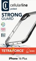Cellularline Strong Guard Case Backcover Apple iPhone 16 Plus Transparant Stootbestendig - thumbnail