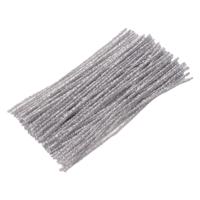 Colorations - zilverkleurig metallic chenilledraad, 100st. - thumbnail