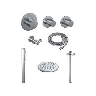 Brushed Edition thermostatische regendouche SET 05 met 20 cm douchekop