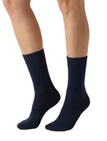 2-paar bamboe sokken - hoog - Hoge bamboe sokken voor dames en heren - thumbnail