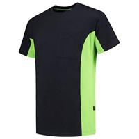 Tricorp T-shirt Bi-Color - Workwear - 102002 - zwart/limoen groen - maat XXL - thumbnail