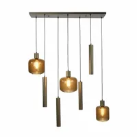 Ylumen Hanglamp Bronza 4+3 lichts L 105 cm brons - thumbnail