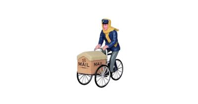 Kerstfiguur Mail delivery cycle LEMAX - Lemax