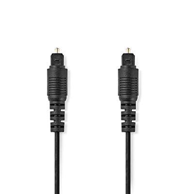 Nedis Optische Audiokabel | TosLink Male naar TosLink Male | 5 m | 1 stuks - CAGB25000BK50 CAGB25000BK50 Nedis Optische Audiokabel | TosLink Male naar TosLink Male | 5 m | 1 stuks - CAGB25000BK50 CAGB25000BK50