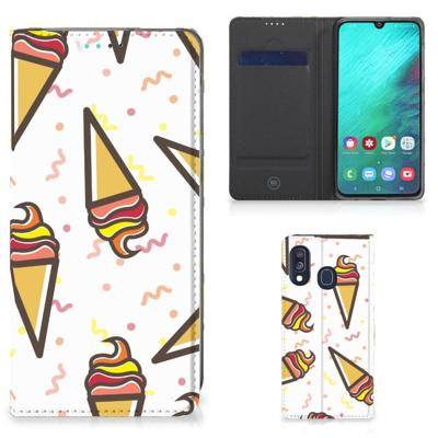 Samsung Galaxy A40 | Flip Style Cover | Icecream