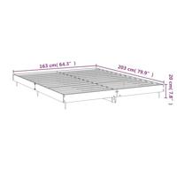 Bedframe bewerkt hout grijs sonoma eikenkleurig 160x200 cm - thumbnail