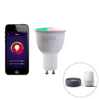 QAZQA Smart inbouwspot zwart kantelbaar incl. Wifi GU10 - Cisco - thumbnail