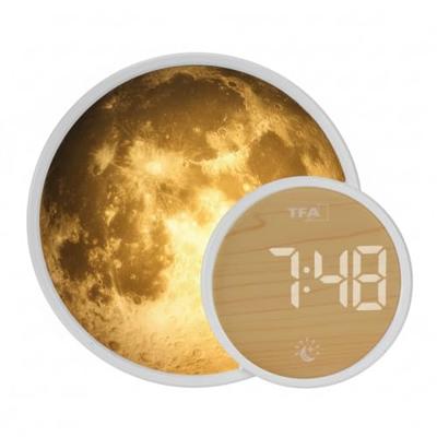 TFA Dostmann 60.2050.02 Wekker Kwarts Wit Alarmtijden 1 USB-aansluiting