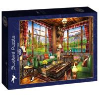 Mount Cabin View Puzzel 1000 stukjes - thumbnail