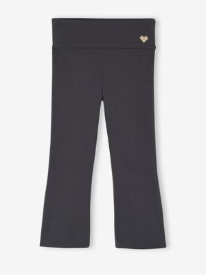 Wijde legging voor meisjes om te dansen antraciet