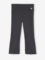 Wijde legging voor meisjes om te dansen antraciet - thumbnail