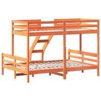 Stapelbed massief grenenhout wasbruin 90x200/140x200 cm - thumbnail