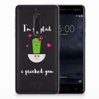 Nokia 5 Telefoonhoesje met Naam Cactus Glad - thumbnail