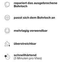 Fischer 570490 NTJH Reparatievlies 10 stuk(s) - thumbnail