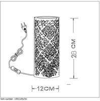 Lucide KANT - Tafellamp - Ø 12 cm - 1xE14 - Wit - thumbnail