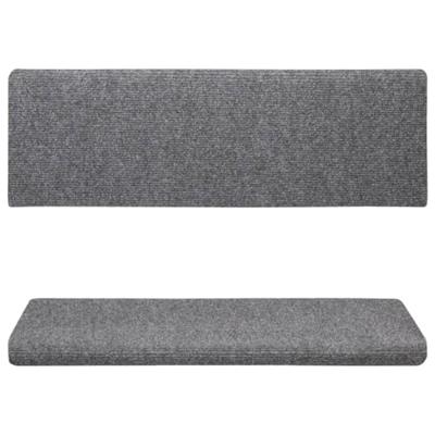 VidaXL Trapmatten zelfklevend 15 stuks 65x21x4 cm lichtgrijs met rechthoekige rand VidaXL Trapmatten zelfklevend 15 stuks 65x21x4 cm lichtgrijs met rechthoekige rand