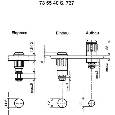 Stäubli XUB-G Laboratoriumbus Bus, inbouw verticaal Stift-Ø: 4 mm Rood 1 stuk(s)
