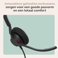 Jabra Engage 40 On Ear headset Kabel Mono Zwart Ruisonderdrukking (microfoon), Noise Cancelling Headset, Mono, Volumeregeling, Microfoon uitschakelbaar (mute) - thumbnail