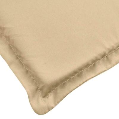 VidaXL Terrasstoelkussen (75+105) x 50 x 4 cm stof gemêleerd beige - thumbnail