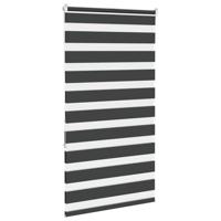 Zebra rolgordijn 80x150 cm stofbreedte 75,9 cm zwart - thumbnail
