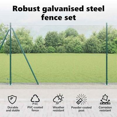 VidaXL Afrasteringspaal groen 10 x 1,6 m (16 x 16 mm gaas)