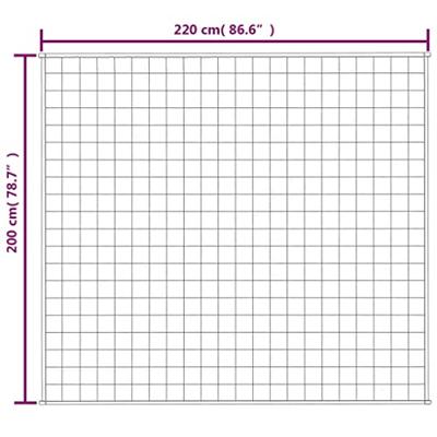 Verzwaringsdeken 200x220 cm 13 kg stof lichtcrmekleurig