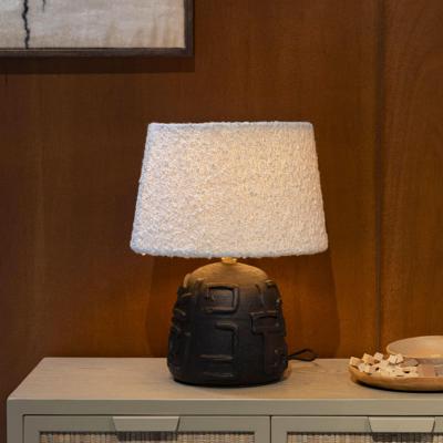 Dutchbone Tafellamp 'Renzo' Bouclé en terracotta, 42cm Dutchbone Tafellamp 'Renzo' Bouclé en terracotta, 42cm