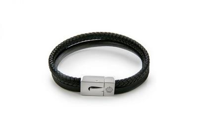 Monomen Men's Genuine Nappa Leather Bracelet MM10822SB Monomen Men's Genuine Nappa Leather Bracelet MM10822SB