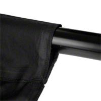 Walimex Achtergrondsysteemset 120-307 cm (2x stoffen achtergronden 2,85 x 6 m, 1 telescoopstang, 2 statieven en incl. transporttas) zwart en wit - thumbnail