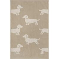 Cawö Cawo We love Dogs gemustert 6246 Handdoek 50x100 natur/beige - thumbnail