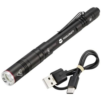 TOOLCRAFT TO-8254890 Penlight werkt op een accu SMD LED Zwart TOOLCRAFT TO-8254890 Penlight werkt op een accu SMD LED Zwart