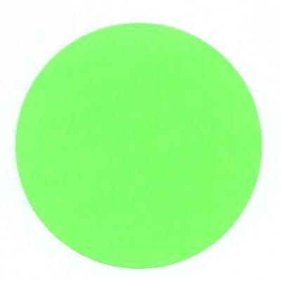 Etiket 65 mm rond fluor groen 1000 rol
