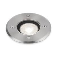 Set van 6 Maisy LED Grondspot - Dimbaar - Rond - Ø12cm - GU10 - 4 Watt 345 Lumen - 6500K daglicht wit - RVS - IP67 waterdicht - Tuinspot - Oprit - thumbnail