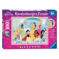 Ravensburger Disney prinses glitterpuzzel, 100st. xxl - thumbnail