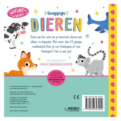 Rebo Publishers Grappige dieren - wonderwiel