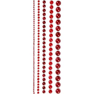 Vivi Gade Halve plakparels, afm 2-8 mm, rood, 140 stuk/ 1 doos