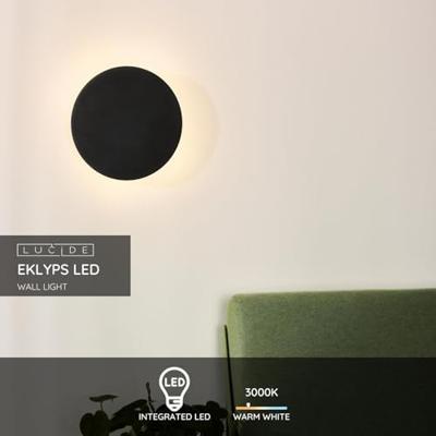 Lucide EKLYPS LED - Wandlamp - Ø 25 cm - LED - 1x8
