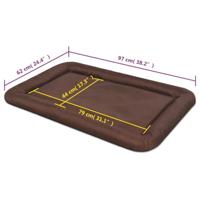VidaXL Hondenmatras maat xxl bruin - thumbnail
