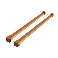 Wiesbaden Set Slim stabilisatiestangen messing tbv vrijstaande inloopdouche - thumbnail