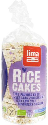 Lima Rijstwafels Zoutarm Bio 100gr Lima Rijstwafels Zoutarm Bio 100gr