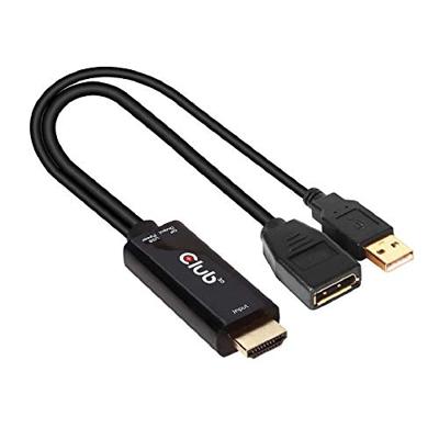 club3D CAC-1331 HDMI / DisplayPort Adapter [1x HDMI - 1x DisplayPort] Zwart