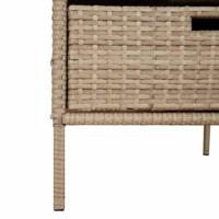 Tuinkast 55x59x80 cm poly rattan beige - thumbnail