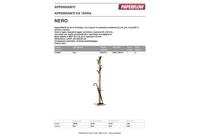 Kapstok Easycloth model A, uit hout, zwart - thumbnail