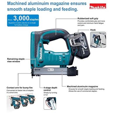 Makita DST221ZJ Accu niettacker 18V Basic Body in Mbox - thumbnail